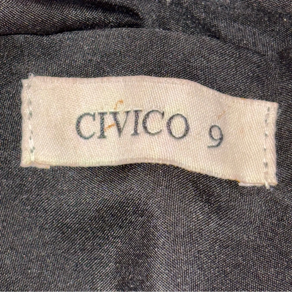 Civico 9 Brown Leather Studded Bucket Bag Purse